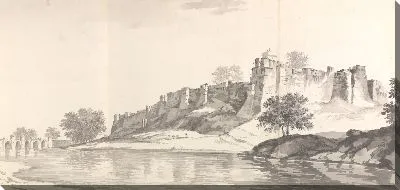 Картина Вид на форт Ионпура (Джаунпур) на берегах реки Гуомти