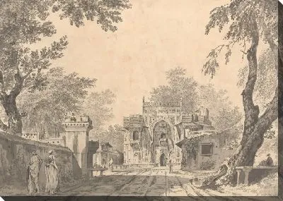 Картина Вид на мечеть у Чунар Гур (Ворота), [Чунангарх]