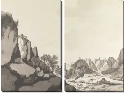 Картина Вид на ущелья в Этаве