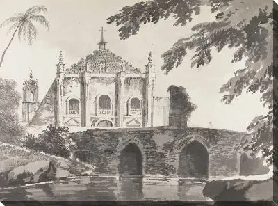 Вид на мост и христианскую церковь