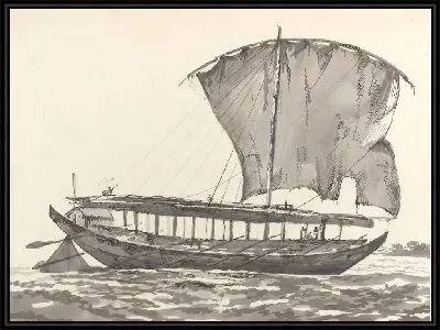 Картина Индийский парусник