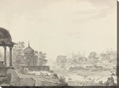 Картина Вид на гробницы Секундрии [Сикандра] возле Агры