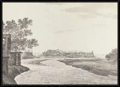 Картина Вид на форт Агры с юго-востока