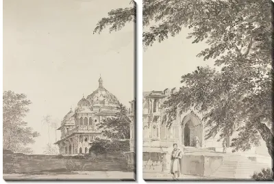 Картина Вид на мечеть в Мунхее [Манер] со стороны С.Е.