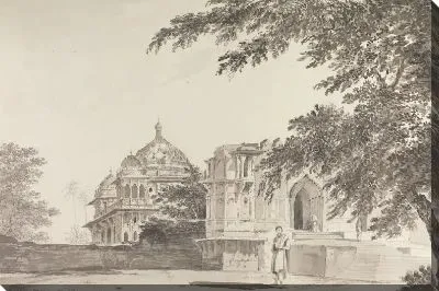 Картина Вид на мечеть в Мунхее [Манер] со стороны С.Е.