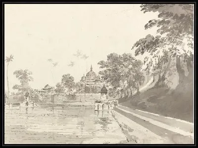 Картина Вид на мечеть в Мунхее (Манер)