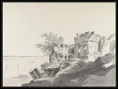 Картина Руины дворца принца Шуджи в Раджмахале