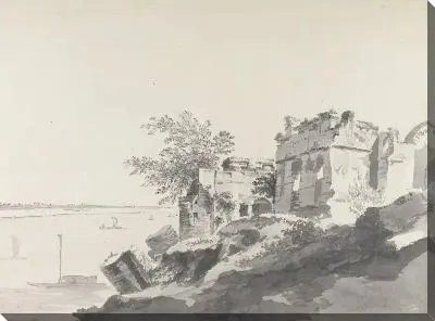 Картина Руины дворца принца Шуджи в Раджмахале