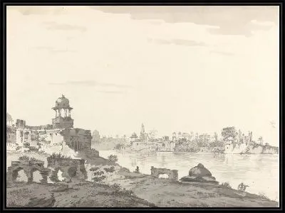 Вид части руин города Агры