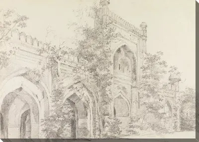 Картина Вид на мечеть в Раджамахеле [Раджмахал]