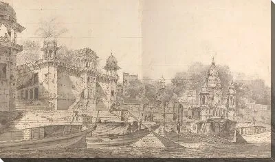 Картина Вид части города Бенарес