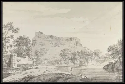 Картина Вид на северную часть Чунарского гуру [Чунаргарх]