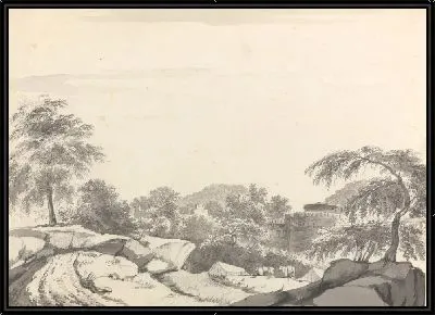 Картина Вид части форта в Люттефпуре [Латифпур]