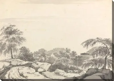 Картина Вид части форта в Люттефпуре [Латифпур]