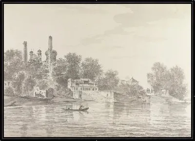 Картина Вид части города Уд [Удх]