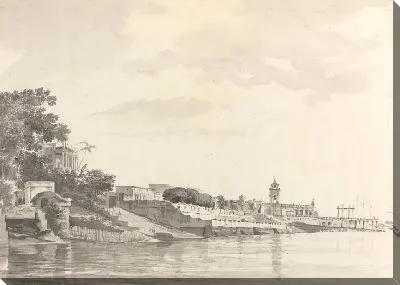 Картина Вид на Чинсура, голландское поселение в Бенгалии