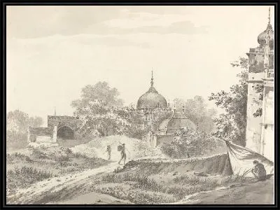 Картина Вид на гробницы в Газипуре (Газипур)