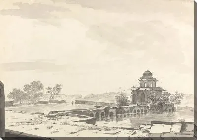 Картина Вид на Мавзолей в Этмадпуре [Итмадпур]