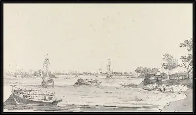 Картина Вид на Калькутту с Гарден Хаус Рич