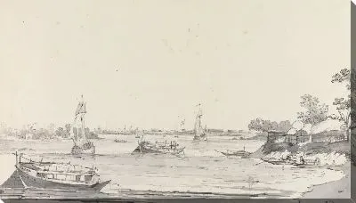 Картина Вид на Калькутту с Гарден Хаус Рич