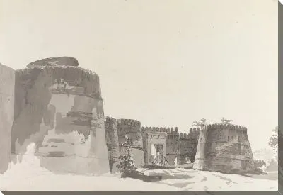 Картина Вид на ворота форта Люттипфор [Латифпур]