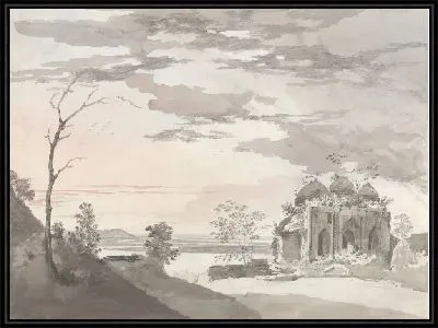 Картина Разрушенное здание на перевале Тиллиагурри [Телиагархи]