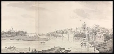 Картина Вид на форт Агры на реке Джамна с северо-востока