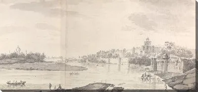 Картина Вид на форт Агры на реке Джамна с северо-востока