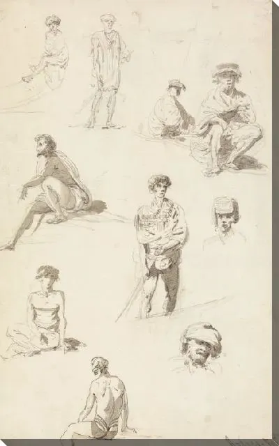 Картина Лист исследований восточных фигур