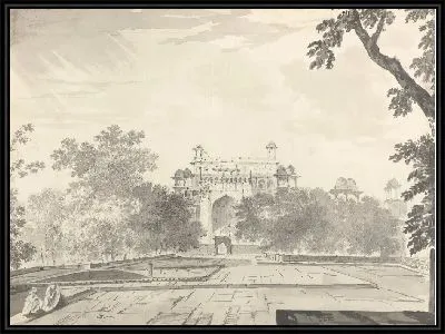 Картина Вид части гробницы императора Акбара в Секундрии (Сикандра)