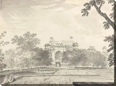 Картина Вид части гробницы императора Акбара в Секундрии (Сикандра)