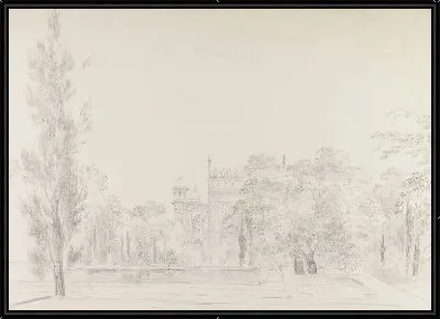 Картина Вид главных ворот Тадж-Махала