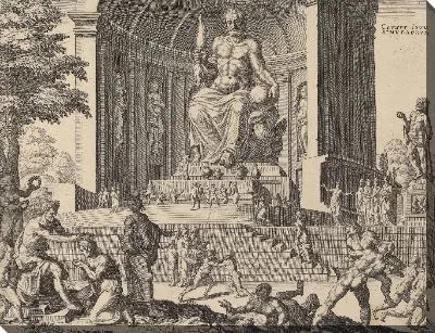 Картина Олимпийский факс в четверг (Статуя Зевса в Олимпии)