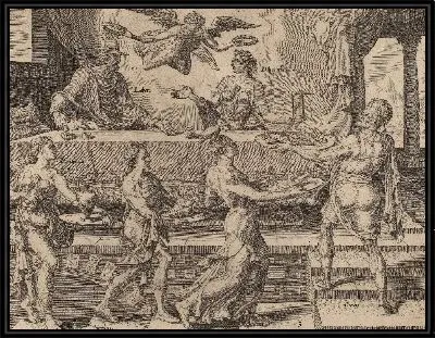 Картина Труд и усердие, наслаждаясь их простой едой