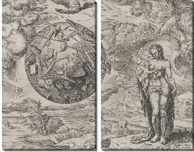 Картина Человек, Рожденный Труду, из Награды Труда и Трудолюбия, плита 1