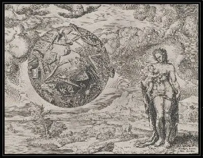 Картина Человек, Рожденный Труду, из Награды Труда и Трудолюбия, плита 1