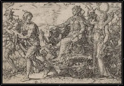 Картина Опасность, паника, грабеж, королева денег от безумия, зависть (опасности и припадки сопровождающего Велата)