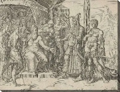 Картина Чамор и Сихем просят Иакова за руку Дины