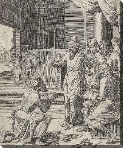 Картина Погашение долга слуги королем