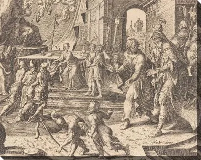 Картина Даниил, раскрывающий обман священников Бел