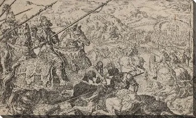 Картина Сулейман Великолепный вынужден снять осаду Вены