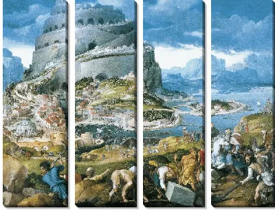 Картина Вавилонская башня