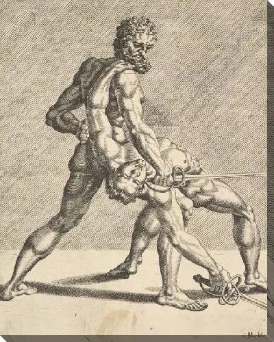 Картина Два фехтовальщика, от фехтовальщиков, плита 8