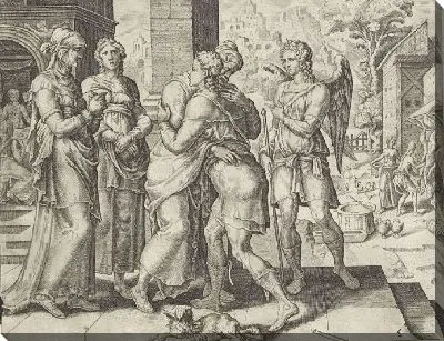 Картина Рагуэль приветствует Тобиаса