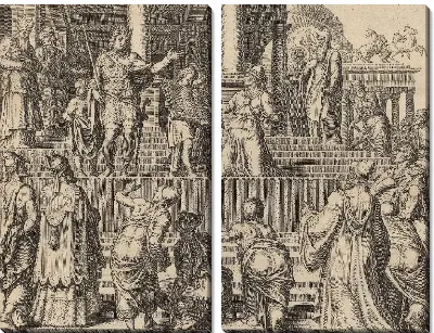 Картина Книга закона, прочитанная перед народом