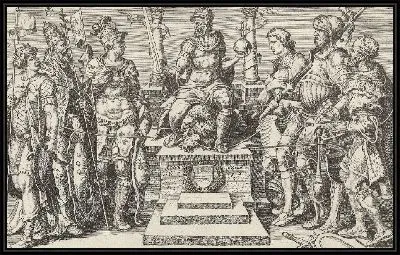 Император Карл V в окружении побежденных противников