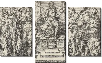 Император Карл V в окружении побежденных противников