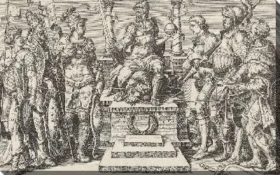 Император Карл V в окружении побежденных противников