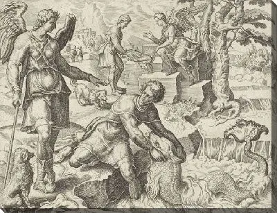 Картина Тобиас ловит рыбу