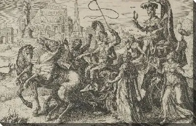 Картина Триумф гордости, из цикла превратностей человеческих дел, плита 3